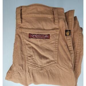 Vintage Sasson Pants 1970s 29" Waist Camel Color
